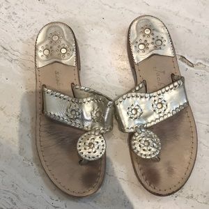 Light Gold Jack Rodgers Sandals, sz 6M